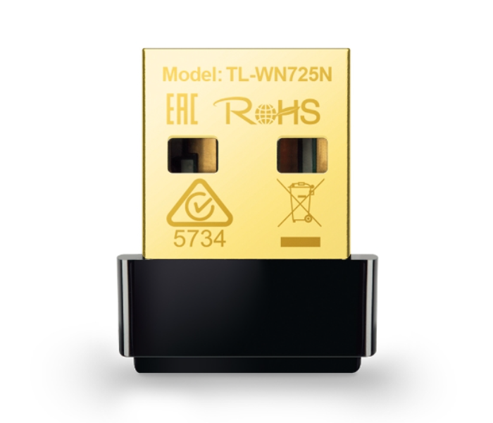 TP Link TL-WN725N 150Mbps Wireless N Nano USB Adapter - Black 1 in UAE