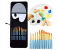 12 Pieces Paint Brush Set and Palette With Carrying Case 1 in UAE