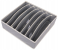 Drawer Closet Organizer Boxes For Underwear Scarfs Socks and Bra - Grey 4 in UAE