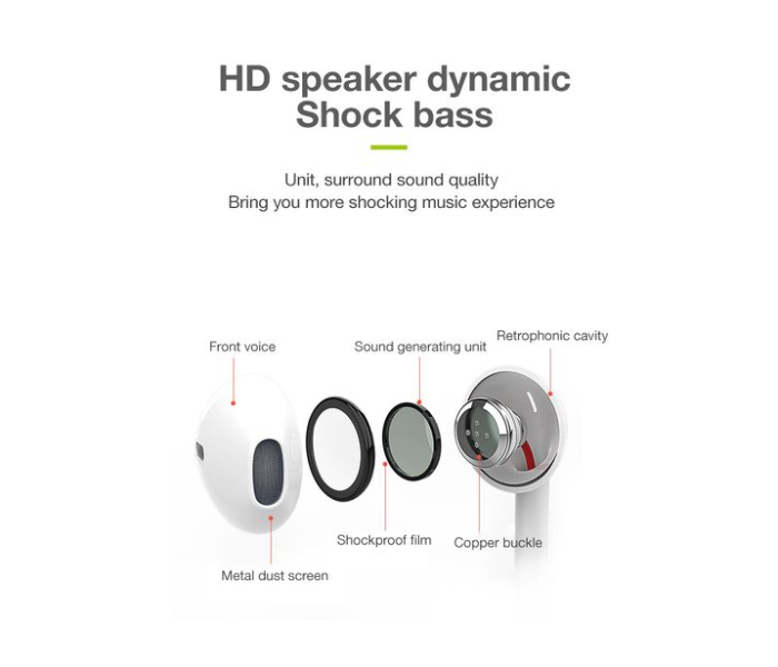 IQ Touch SOLO S7 Wired Lightning Earphone - White 3 in UAE