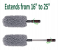Super Soft Microfiber Car Duster with Extendable Handle - Grey 5 in OMAN