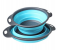 Set of 2 Silicone Collapsible Strainers - Grey and Blue 1 in UAE
