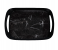Delcasa DC1915 15.2cm Melamine Ware Tray with Handle - Black 1 in UAE