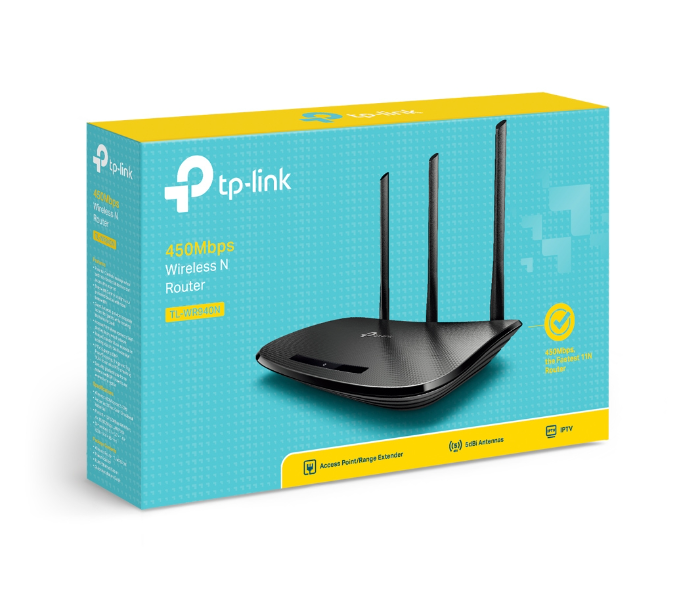TP-LINK TL-WR940N 450 Mbps Wireless Router - Black 4 in UAE