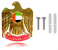 Emirates logo FAJ 02 Car grill Badge for Cars - Gold 2 in UAE
