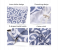 Cotton Classy Breastfeeding Nursing Cover - Blue and White 3 in UAE