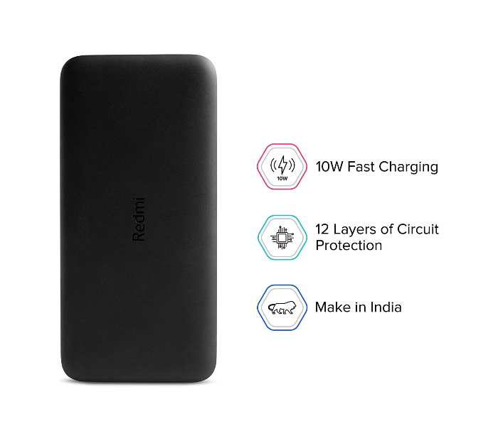 Redmi PB100LZM 10000mAh Powerbank - Black 2 in UAE