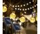 Gluckluz Outdoor Globe Rope 30 LED Solar String Lights for Indoor Home Garden Party - Yellow 1 in UAE
