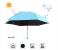 FN-SKEIDO 5 Folding Ultra Light Mini Pocket Umbrella - Blue 3 in UAE