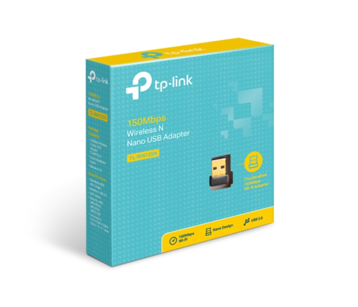 TP Link TL-WN725N 150Mbps Wireless N Nano USB Adapter - Black 3 in UAE