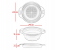 Set of 2 Silicone Collapsible Strainers - Grey and Blue 3 in UAE