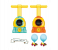 Air Powered Balloon Car Set Toy for Kids 1 in UAE
