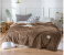 Super Soft Quilted Flannel Winter Warm Blankets for Beds and Sofa - Brown 1 in UAE