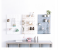 JA-FN Set of 6 Pieces Wall Mounted Plastic Hole Board Storage Kitchen Shelf Rack 1 in UAE