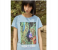 Springfield 138617407 Medium Short Sleeve Fancy T-Shirt for Women - Light Blue 2 in UAE