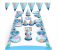 16 Piece Disposable Mermaid Party Supplies - Blue 1 in UAE