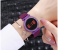 Elastic Metal Strap LED Watch JA156-1 - Purple 1 in UAE