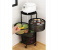 4 Tier Multilayer Rotating Kitchen Shelf - Black 3 in KSA