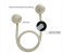 Stylish 1 Pair Magnetic Curtain Tieback Decorative Rope - Silver 2 in UAE