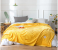Super Soft Quilted Flannel Winter Warm Blankets for Beds and Sofa - Yellow 1 in UAE