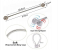 Stylish 1 Pair Magnetic Curtain Tieback Decorative Rope - Silver 3 in UAE
