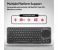 Promate Multi-Function Wireless Bluetooth Keyboard with Touch Pad - Black 5 in OMAN