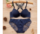 Beautiful Butterfly Embroidered Bridal Wired Lingerie EU 40 - Blue 1 in UAE