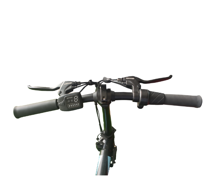 E-Motorad Trible 250W Lightweight Tri-Folding eBike - Black and Blue 4 in UAE