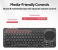 Promate Multi-Function Wireless Bluetooth Keyboard with Touch Pad - Black 4 in OMAN
