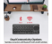 Promate Multi-Function Wireless Bluetooth Keyboard with Touch Pad - Black 7 in OMAN