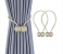 Stylish 1 Pair Magnetic Curtain Tieback Decorative Rope - Silver 1 in UAE