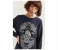 Springfield 108725801 Extra Small Sweat Shirt for Women - Black 2 in UAE