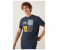 Springfield 024989012 XXL Short Sleeve T-Shirt for Men - Medium Blue 1 in UAE