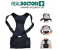 Real Doctors Back Posture Support Brace Large JA023-4 - Black 4 in UAE
