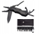 9 in 1 Portable Multifunctional Tool with Sharp Knife Pliers - Black 1 in UAE