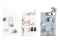 JA-FN Set of 6 Pieces Wall Mounted Plastic Hole Board Storage Kitchen Shelf Rack 3 in UAE