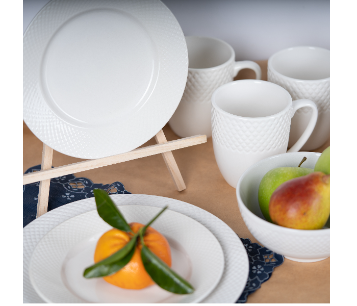 Insiya SV201 16 Piece Porcelein Dinner Set - White 2 in UAE