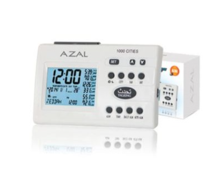 Azal AC-886C Azan Clock - White 2 in OMAN