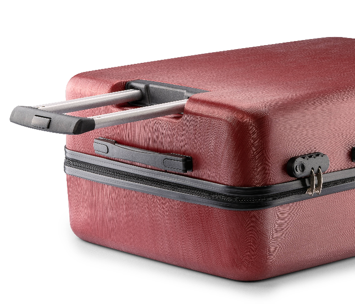 Kenza SV348 28 Inch Brick Hardside Expandable Luggage Bag with Built-In TSA Lock and Spinner Wheels - Red 3 in UAE