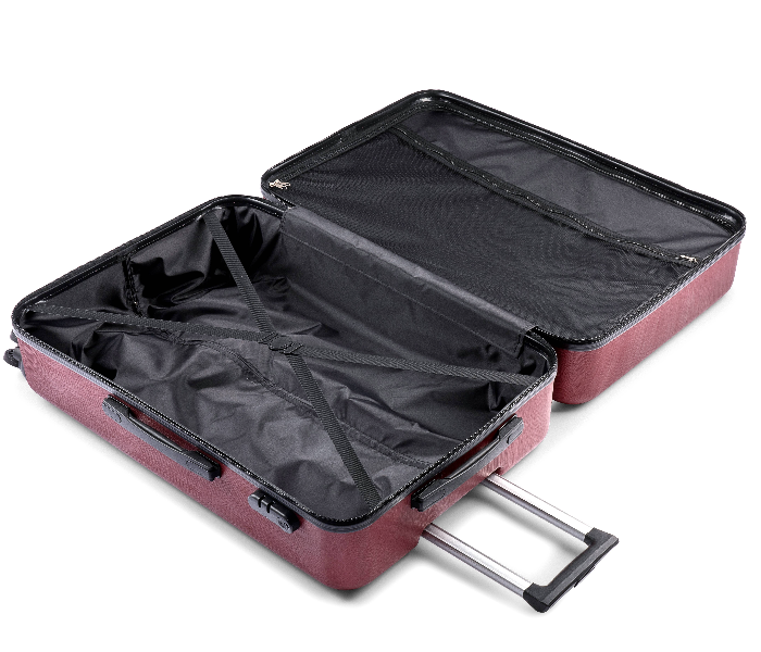 Kenza SV348 28 Inch Brick Hardside Expandable Luggage Bag with Built-In TSA Lock and Spinner Wheels - Red 5 in UAE