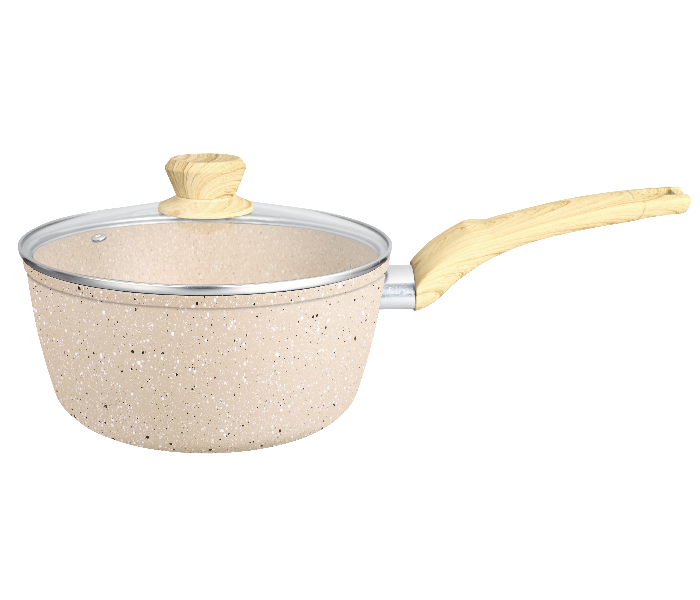 Insiya SV24 8 Piece Premium Granite Coated Aluminium Cookware Set - Desert Brown 3 in UAE