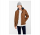 Springfield 048630233 XXL PU Jacket for Men - Tan 2 in OMAN