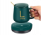 Portable Warmer Heating Cup Ceramics Mug Thermostatic Coaster Mug Mat Office Tea Coffee Milk Heater with Cup Spoon - Dark Green 2 in UAE