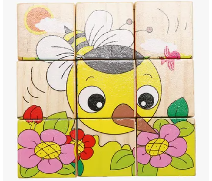 Generic Wooden Blocks Animals Jigsaw Puzzle 2 in UAE