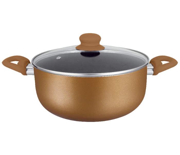 Insiya SV17 10 Piece Non-Stick Aluminium Cookware Set - Bronze 3 in UAE