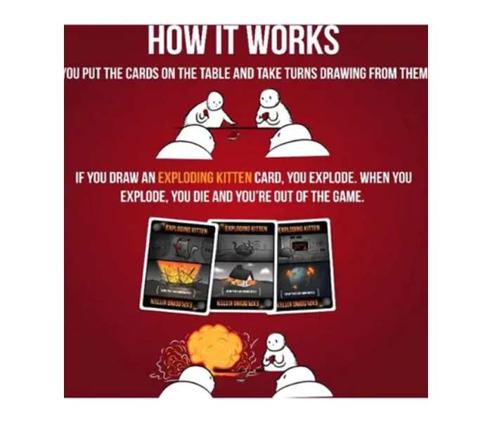 Generic Exploding Kittens Game Card 2 in UAE