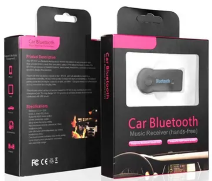 Generic Wireless Bluetooth Music Receiver With 3.5mm Port - Black 4 in UAE