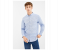 Springfield 028683416 Extra Small Mircoprint Long Sleeve Shirts for Men - Light Blue 1 in UAE