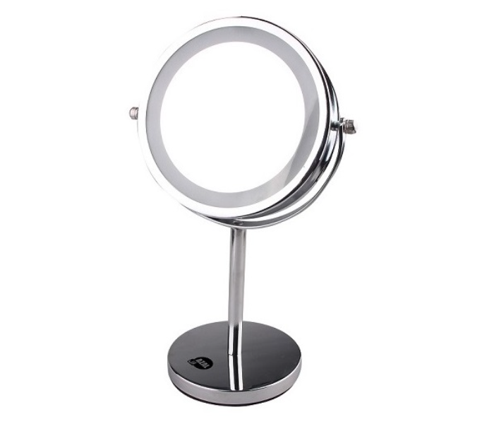 Azal AZMR-224 6 Inch Magic Mirror with LED Light for Makeup - Silver 1 in OMAN