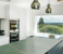 FN-PVC Waterproof Marble Adhesive Wallpaper for Kitchen, Countertop, Bathroom - Green 2 in OMAN